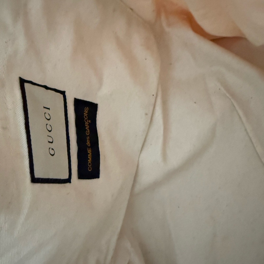 Gucci Beige Floral Transparent Tote commes des garcon collab - Picture 6 of 8